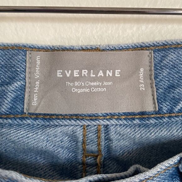 Everlane The ’90s Cheeky Jean Ankle Length in Vintage Sunbleached Blue Size 23 - Picture 9 of 15